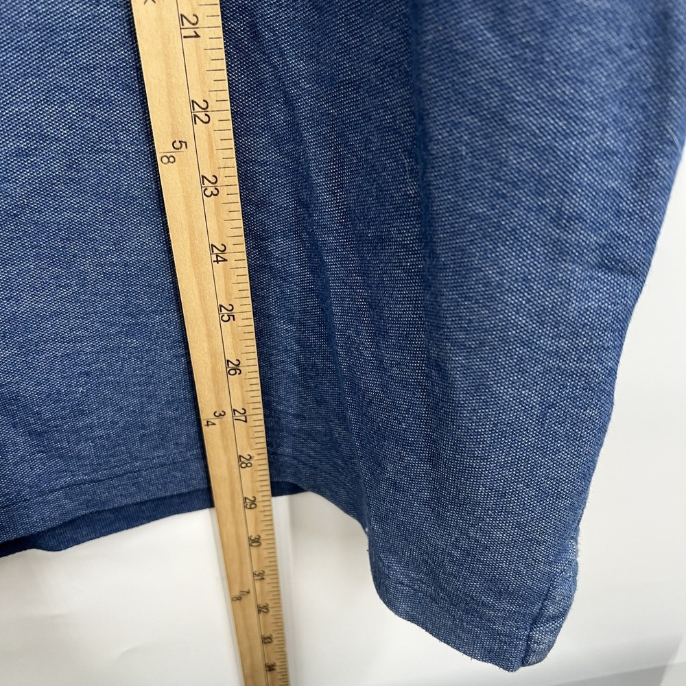 Carhartt Loose Fit Pocket Polo Shirt Mens L Heathered Blue Short Sleeve K570 EUC - Picture 8 of 9